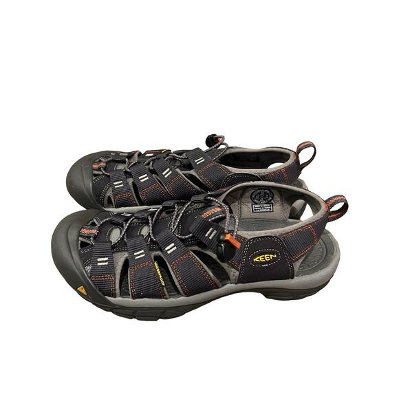 KEEN Newport H2 Waterproof Hiking Sandals Men’s 10 Black Orange Trail main image 6